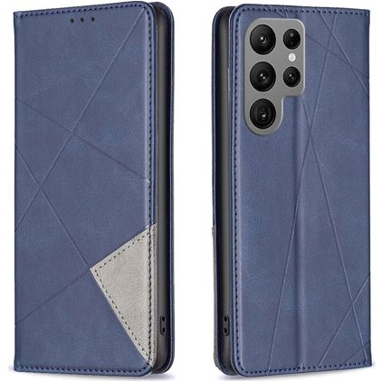 Mobigear Rhombus Slim Housse Samsung Galaxy S25 Ultra Etui - Bleu