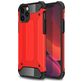 Mobigear Outdoor Coque iPhone 12 Coque arrière Rigide Anti-Chocs - Rouge