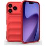 Mobigear Bumpy Coque iPhone 18 Pro Coque arrière en TPU Souple - Rouge