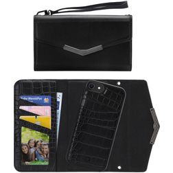 Mobilize Elegant Magnet iPhone 6s Détachable 2in1 Pochette - Black Croco