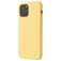 Mobigear Rubber Touch Coque iPhone 12 Coque arrière en Silicone - Jaune