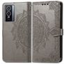 Mobigear Mandala Housse Vivo Y76 Etui Porte-Monnaie - Gris