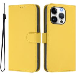 Mobigear Urban Wallet Housse iPhone 16 Pro Etui Porte-Monnaie - Jaune