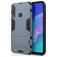 Mobigear Armor Stand Huawei P40 Lite E Plastique rigide Coque arrière Antichoc avec béquille - Bleu