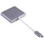 Mobigear - Hub USB-C vers HDMI / USB-A / USB-C - Gris