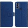 Mobigear Sunflower Housse TCL 30 SE Etui Porte-Monnaie - Dark Blue