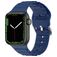 Mobigear Bumpy Bracelet Silicone Apple Watch Fermeture boucle ardillon - 42/41/40/38 mm - Dark Blue