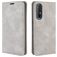 Mobigear Retro Slim Housse OPPO Reno 3 Pro Etui Porte-Monnaie - Gris