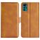 Mobigear Slim Magnet Housse Motorola Moto G22 Etui Porte-Monnaie - Cognac