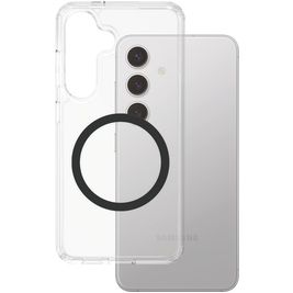 CARE by PanzerGlass Flagship Coque Samsung Galaxy S25 Ultra MagSafe Coque arrière Rigide - Transparent / Noir