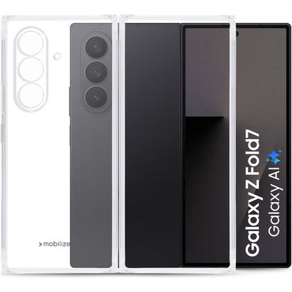 Mobilize Gelly Case Coque Transparente Samsung Galaxy Z Fold 8 Coque arrière en TPU Souple - Transparent