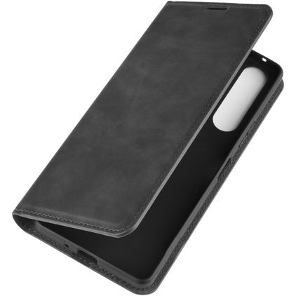 Mobigear Retro Slim Housse Sony Xperia 10 II Etui Porte-Monnaie - Noir