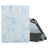 Mobigear Tri-Fold Marble Coque iPad 6 (2018) Etui + Porte-crayon - Bleu