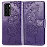 Mobigear Butterfly Housse Huawei P40 Etui Porte-Monnaie - Violet