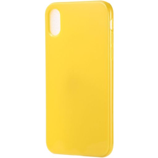 Mobigear Colors Coque iPhone XR Coque arrière en TPU Souple - Jaune