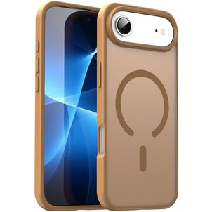Mobigear Shockproof Coque iPhone Air MagSafe Coque arrière Rigide - Desert Gold