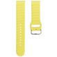 Mobigear Bumpy Bracelet Silicone Smartwatch Fermeture boucle ardillon - Connexion universelle de 20 mm - Jaune