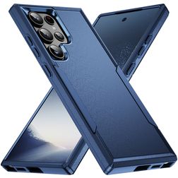 Mobigear Heavy Armor Samsung Galaxy S24 Ultra Plastique rigide Coque arrière Antichoc - Bleu