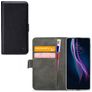 Mobilize Classic Gelly Wallet Housse Motorola One Fusion Plus Etui Porte-Monnaie - Noir