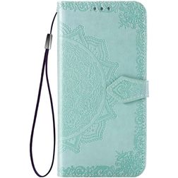 Mobigear Mandala Housse Realme X50 Pro Etui Porte-Monnaie - Turquoise