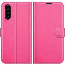 Mobigear Classic Housse Sony Xperia 10 III Etui Porte-Monnaie - Magenta