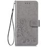 Mobigear Clover Housse Huawei Y6p Etui Porte-Monnaie - Gris