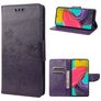 Mobigear Flowers Housse Samsung Galaxy M53 Etui Porte-Monnaie - Violet