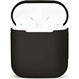 Mobigear Colors Coque Apple AirPods 1 Coque en Silicone Souple - Noir Mobigear Colors Coque Apple AirPods 1 Coque en Silicone Souple - Noir