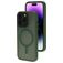 Mobiparts Hardcover Coque iPhone 14 Pro MagSafe Coque arrière Rigide - Satin Green