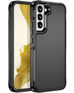 Mobigear Traveller Coque Samsung Galaxy S22 Coque arrière Rigide Anti-Chocs - Noir