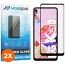 Mobigear Premium LG K51s Verre trempé Protection d'écran - Compatible Coque - Noir (Lot de 2)