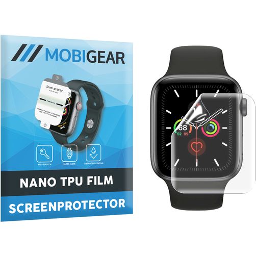 Mobigear Apple Watch - 44 mm Hydrogel TPU Protection d'écran - Compatible coque