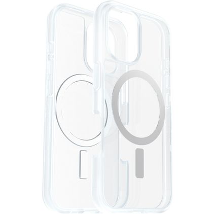 OtterBox React Transparent iPhone 16 MagSafe Plastique rigide Coque arrière Antichoc - Transparent