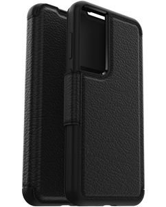OtterBox Strada Housse Samsung Galaxy S23 Plus Etui en Cuir Véritable - Noir