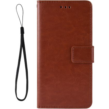 Mobigear Wallet Housse HTC Desire 20 Pro Etui Porte-Monnaie - Marron