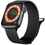 Mobigear Luxury Loop Bracelet Milanais Apple Watch Fermeture magnétique - 49/46/45/44 mm - Noir