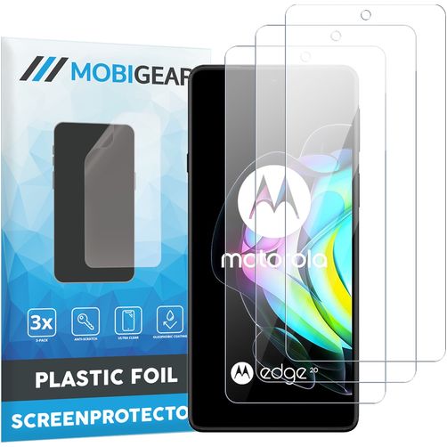 Mobigear Motorola Edge 20 Protection d'écran Film - Compatible coque (Lot de 3)