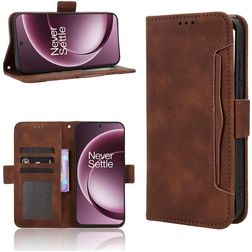 Mobigear Slide Wallet Housse OnePlus 15 Etui Porte-Monnaie - Marron