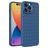Mobigear Woven Coque iPhone 14 Pro Coque arrière en TPU Souple - Dark Blue