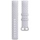 Mobigear Cross Bracelet Silicone Fitbit Charge 4 Fermeture boucle ardillon - Argent