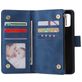 Mobigear Zipper Housse Samsung Galaxy A41 Etui Porte-Monnaie - Bleu