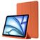 Mobigear Tri-Fold Gel Coque iPad Air 11 Pouces (2024) Etui en TPU,Similicuir + Porte-crayon - Orange