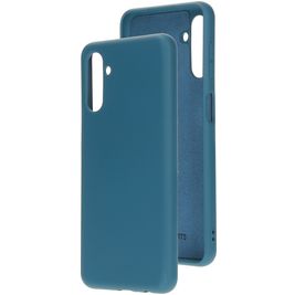 Mobiparts Coque Samsung Galaxy A13 4G Coque arrière en Silicone - Blueberry Blue
