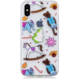 Mobigear Design Coque iPhone X Coque arrière en TPU Souple - Jouets Poupées