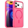 Mobigear Shockproof Coque iPhone 17 Pro Max MagSafe Coque arrière Rigide - Rose Red