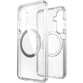 Speck Presidio2 Clear Coque Transparente Samsung Galaxy S25 MagSafe Coque arrière Rigide Anti-Chocs - Transparent