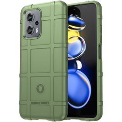 Mobigear Rugged Shield Coque POCO X4 GT Coque arrière en TPU Souple Anti-Chocs - Vert