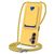 Mobigear Lanyard Card Samsung Galaxy S24 FE Coque avec cordon en Silicone et Porte-Cartes - Jaune