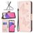 Mobigear Butterfly Housse Samsung Galaxy A33 Etui Porte-Monnaie - Rose doré