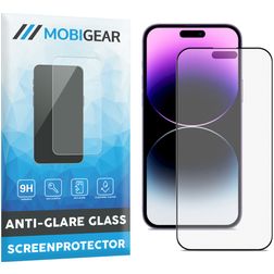 Mobigear Premium iPhone 14 Pro Verre trempé Protection d'écran Anti-reflet - Compatible coque - Noir